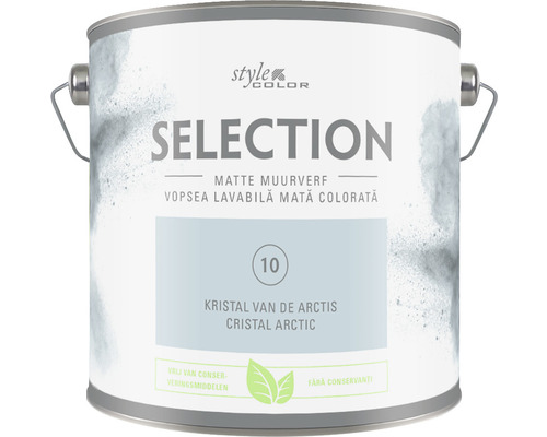 SELECTION StyleColor Muurverf kleur 10 Kristal van de arctis mat 2,5 l