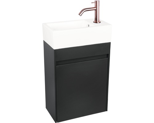 Wastafelmeubel met wastafel en kraan