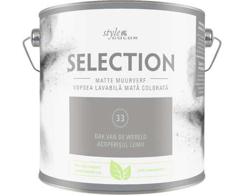 SELECTION StyleColor Muurverf kleur 33 Dak van de wereld mat 2,5 l