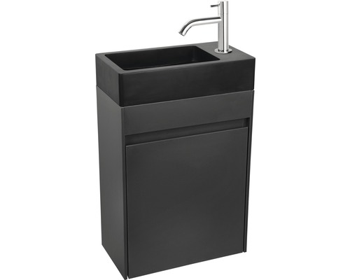 Wastafel met onderkast en kraan voor de badkamer