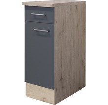 Keukenkast met twee laden en houten structuur