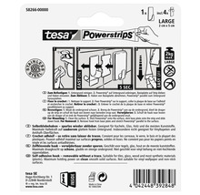 Tesa Powerstrips grote, zelfklevende haak, inclusief vier Powerstrips