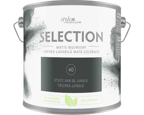 SELECTION StyleColor Muurverf kleur 40 Stilte van de jungle mat 2,5 l