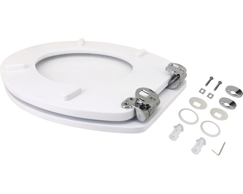 Toiletdeksel met bevestigingsmateriaal