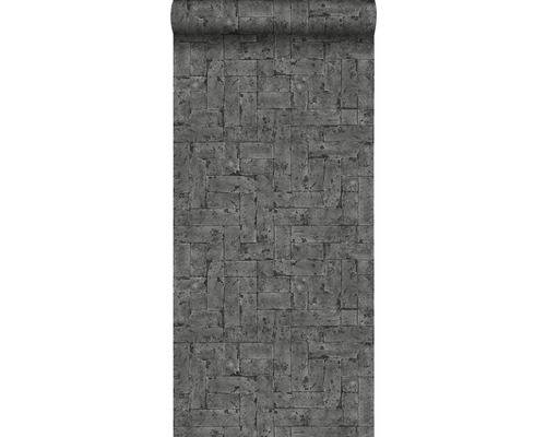 ORIGIN Vliesbehang 347571 Matières - Stone verweerde bakstenen zwart