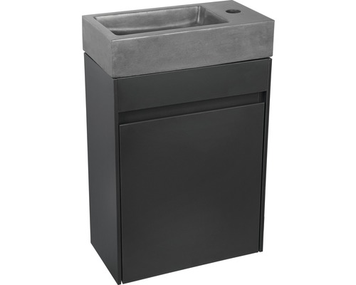 Wastafelonderkast met betonnen wastafel