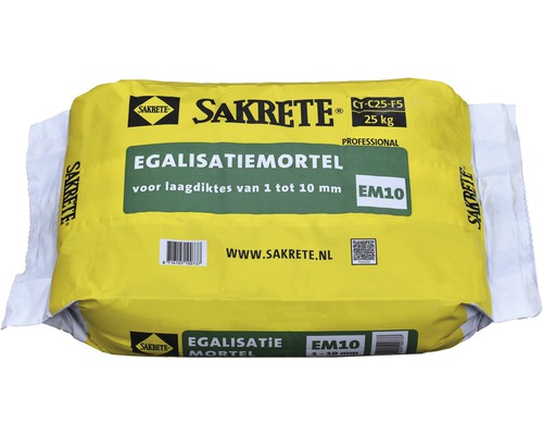 SAKRETE Egalisatiemortel EM10 25 kg
