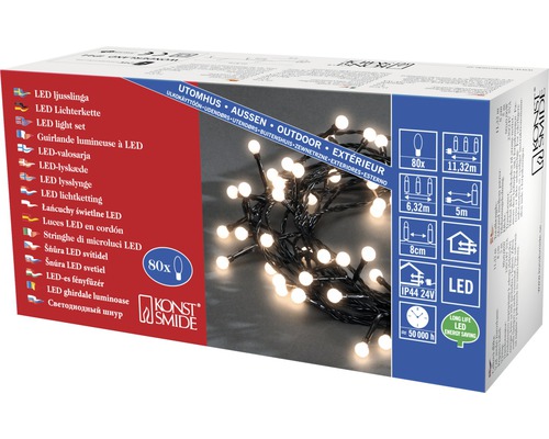 LED-lichtsnoer voor buiten in verpakking