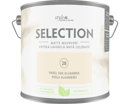 SELECTION StyleColor Muurverf kleur 28 Parel van Alhambra mat 2,5 l