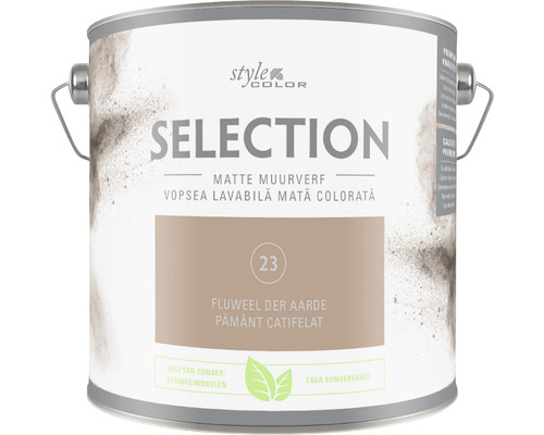 SELECTION StyleColor Muurverf kleur 23 Fluweel der aarde mat 2,5 l