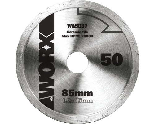 WORX Cirkelzaagblad WA5037 voor keramische tegels Ø 85x15x1,2 mm