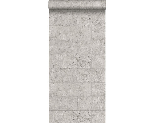 ORIGIN Vliesbehang 347581 Matières - Stone kalkstenen blokken grijs-0