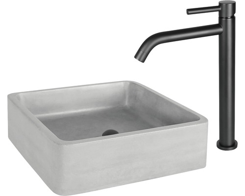 Opzetwastafel met kraan