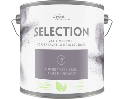 SELECTION StyleColor Muurverf kleur 17 Provençaalse bloesem mat 2,5 l