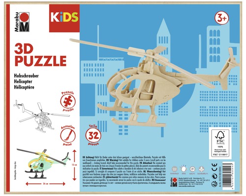 MARABU KiDS 3D-Puzzel helicopter