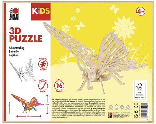 MARABU KiDS 3D puzzel vlinder