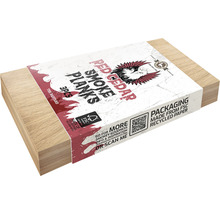 Rode cederhouten rookplanken, 3 stuks, verpakking van gerecycled papier