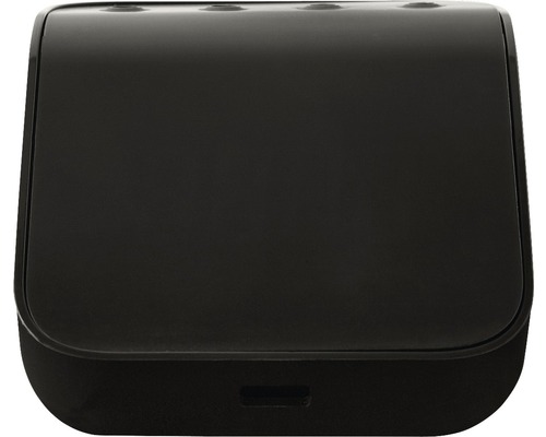 Zwarte elektronische behuizing