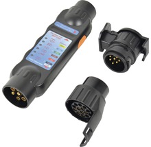 Aanhanger tester met adapters voor aanhangers en voertuigen