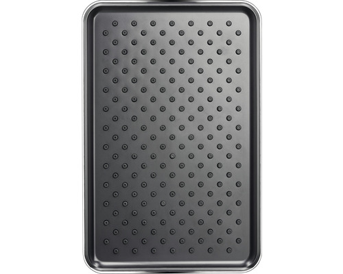 Rechthoekige bakplaat met anti-aanbaklaag en noppenstructuur