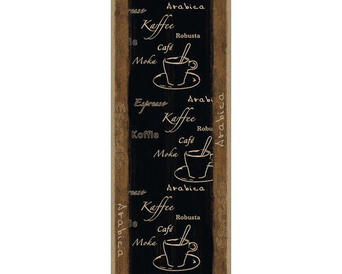 A.S. CRÉATION Panel zelfklevend 94254-1 Only Borders 10 coffee zwart 250x35 cm
