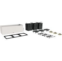 Complete plantenbak set met plantenbakken, irrigatiesysteem en accessoires