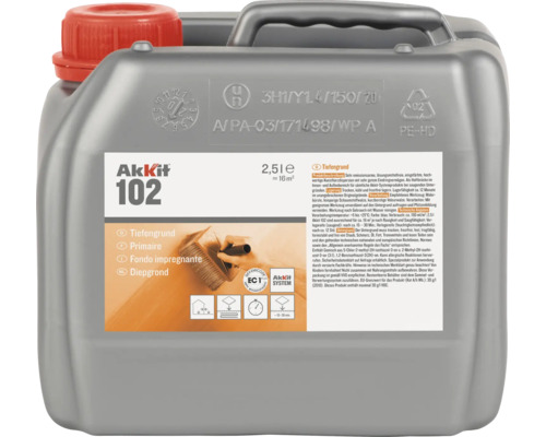 AKKIT 102 Diepgrond voor absorberende ondergronden 2,5 l