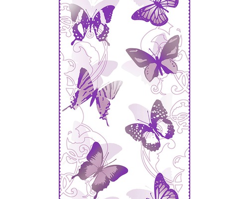 A.S. CRÉATION Panel zelfklevend 94258-2 Only Borders 10 vlinders paars/lila 250x35 cm