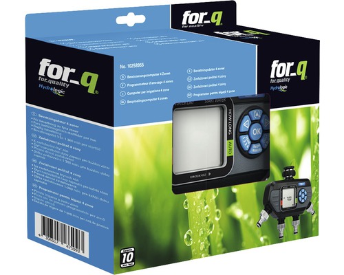 For Q bewateringscomputer voor vier zones in verpakking