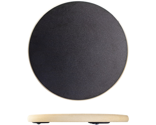 Ronde balansplaat van hout en rubber