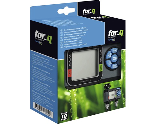 Besproeiingscomputer voor twee zones in verpakking