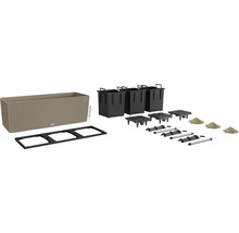 Bloembak set met inzetstukken, irrigatiesysteem en accessoires