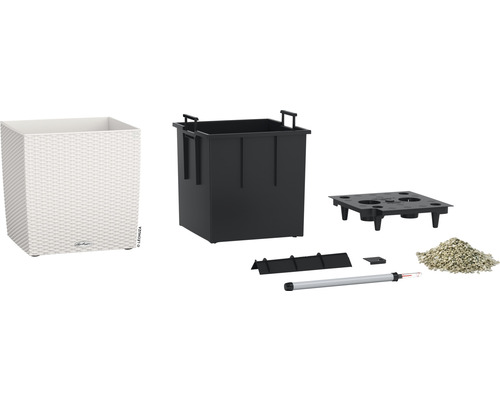 Plantpotset met binnenpot, irrigatiesysteem en accessoires