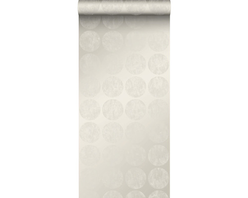 ORIGIN Vliesbehang 347607 Matières - Metal grote verweerde bollen bruin/zilver