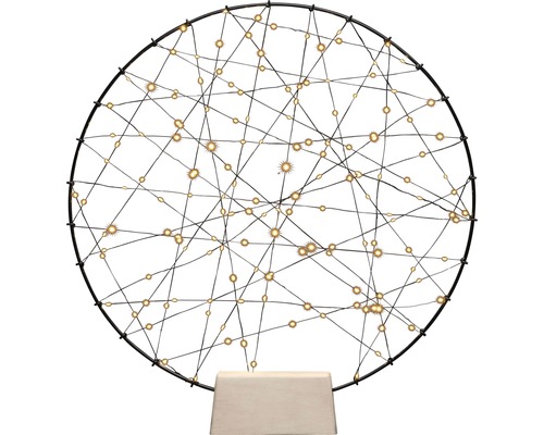 Decoratieve lamp met cirkelvormig ontwerp en filigraan lichtpunten