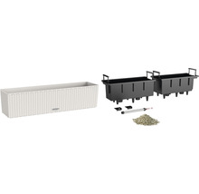 Bloembak met irrigatiesysteem en accessoires
