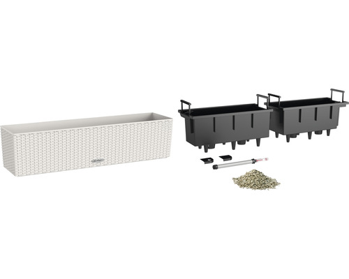 Bloembak met irrigatiesysteem en accessoires