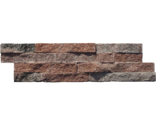 Steenstrip natuursteen rood bond 10 x 40 cm Muurstrips van steen