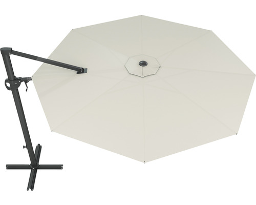 Vrijhangende parasol met voetkruis