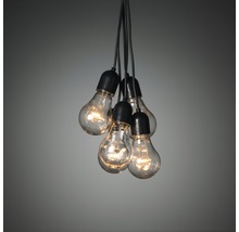 Hanglamp met vijf gloeilampen