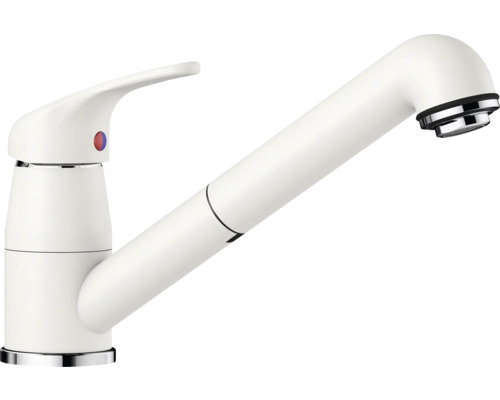 BLANCO Keukenkraan met uittrekbare handdouche Daras-S silgranietwit BLANCO Keukenkraan met uittrekbare handdouche Daras-S silgranietwit