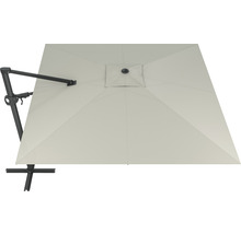 SOLUNA Zweefparasol Orléans ecru 300x300 cm, hoogte 251 cm-thumb-10