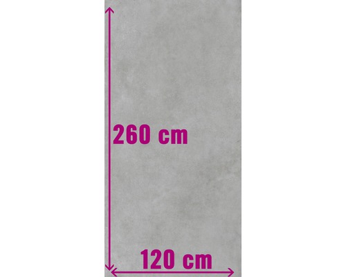 XXL Wand- en vloertegel Structure Gris mat 120x260 cm 6 mm gerectificeerd