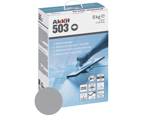 AKKIT 503 Natuursteenvoeg grijs 5 kg AKKIT 503 Natuursteenvoeg grijs 5 kg