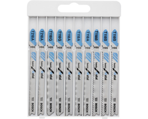 Bosch decoupeerzaagbladen set voor metaal, verschillende types in één verpakking