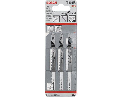 Bosch decoupeerzaagbladen T101B HCS in set