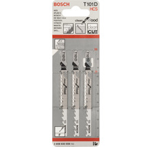Bosch decoupeerzaagbladen T101D HCS voor zuivere houtsneden, set van drie