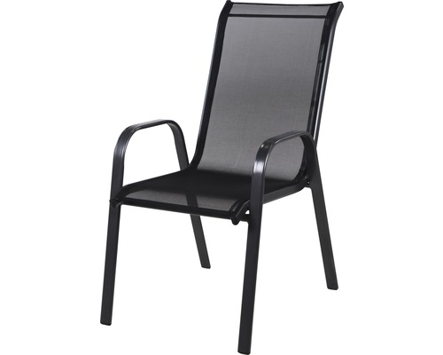 Tuinstoel met armleuningen en textile bekleding