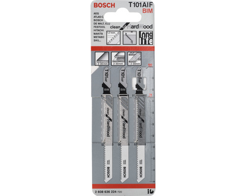 Bosch decoupeerzaagbladen T101AIF BIM, geschikt voor hardhout