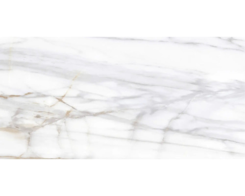 Wand- en vloertegel Macael Gold 60x120 cm gerectificeerd Marmeren structuur